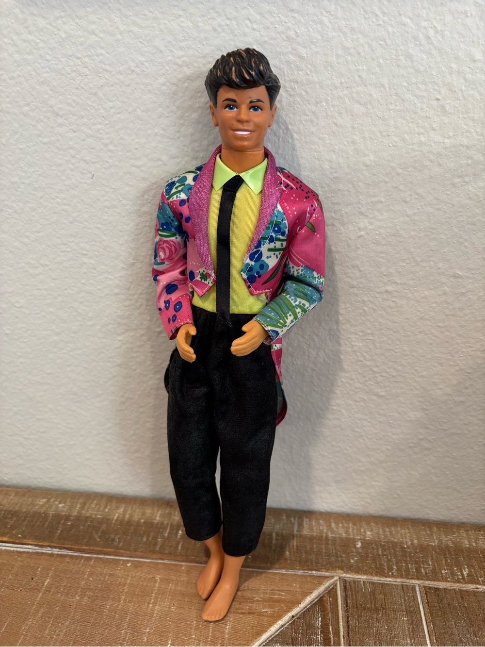 Vintage 1985 Barbie and the Rockers Derek Doll Mattel Pink Tailcoat Jacket #2428